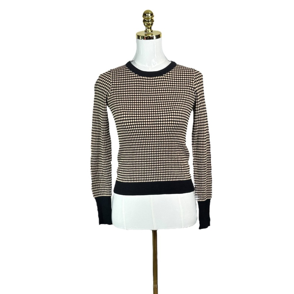 Woman’s Zara Knit honeycomb pattern sweater size XS
